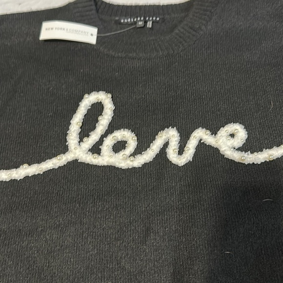 Endless Rose Pearl Love Sweater Medium NWT - Picture 4 of 7